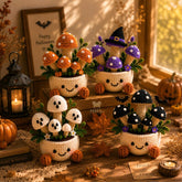 Halloween Crochet Mushroom Decor Ghost Witch Bat Pumpkin Collection