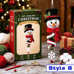 Crochet Christmas Spiral Wind Chime Ornament DIY Kit,Beginner Friendly Craft Kit Gift,Step-by-Step PDF Pattern,Christmas Tree Hanging Decor